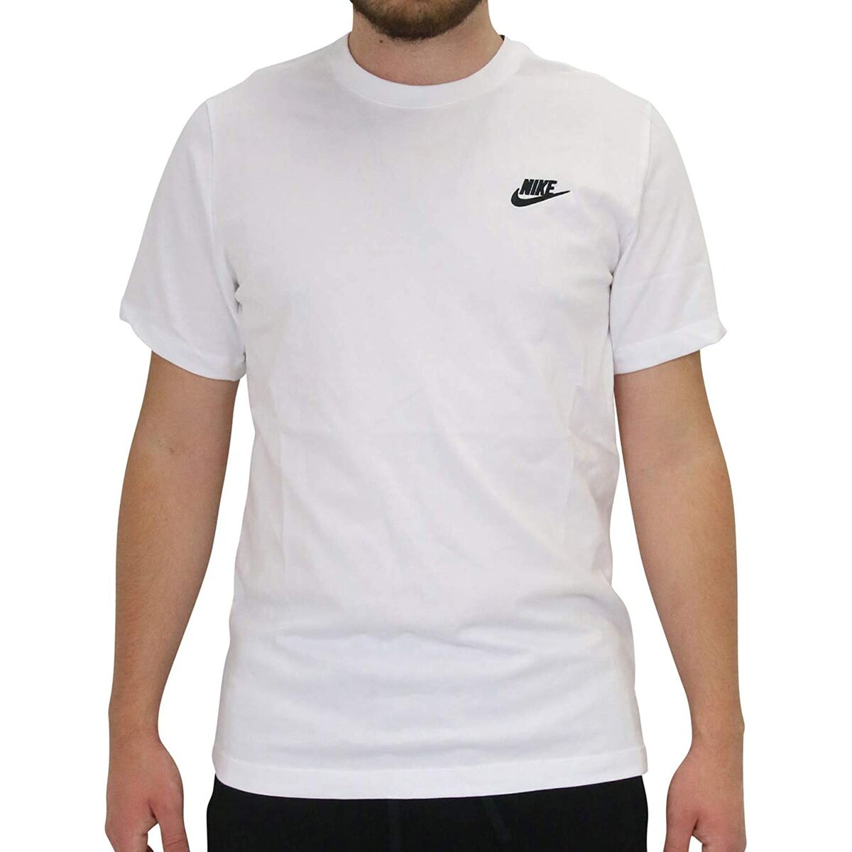 Men’s Short Sleeve T-Shirt Nike AR4997 101 White Men